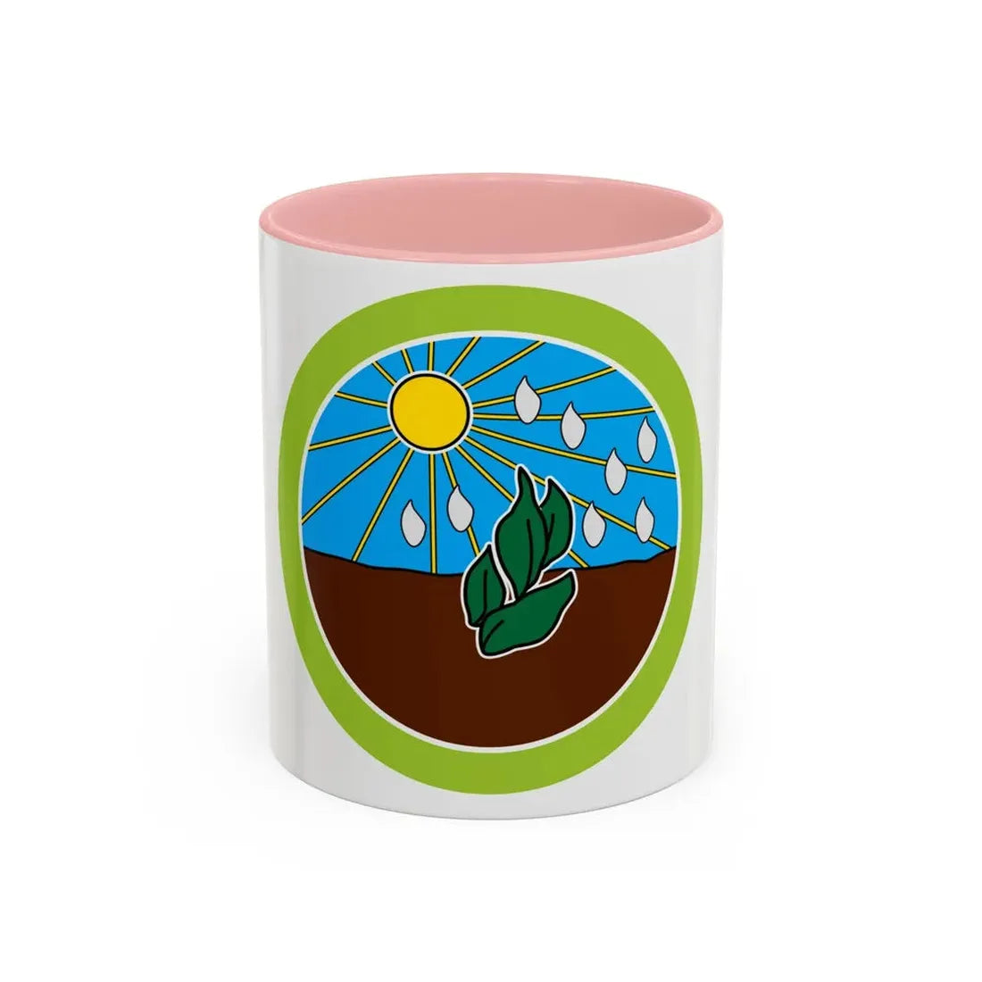 Plant Science (Boy Scout Merit Badge) Accent Coffee Mug 11oz Pink - Go Mug Yourself
