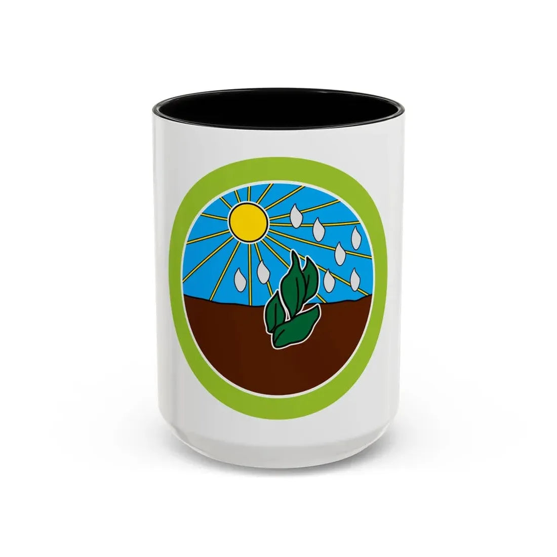 Plant Science (Boy Scout Merit Badge) Accent Coffee Mug 15oz Black - Go Mug Yourself