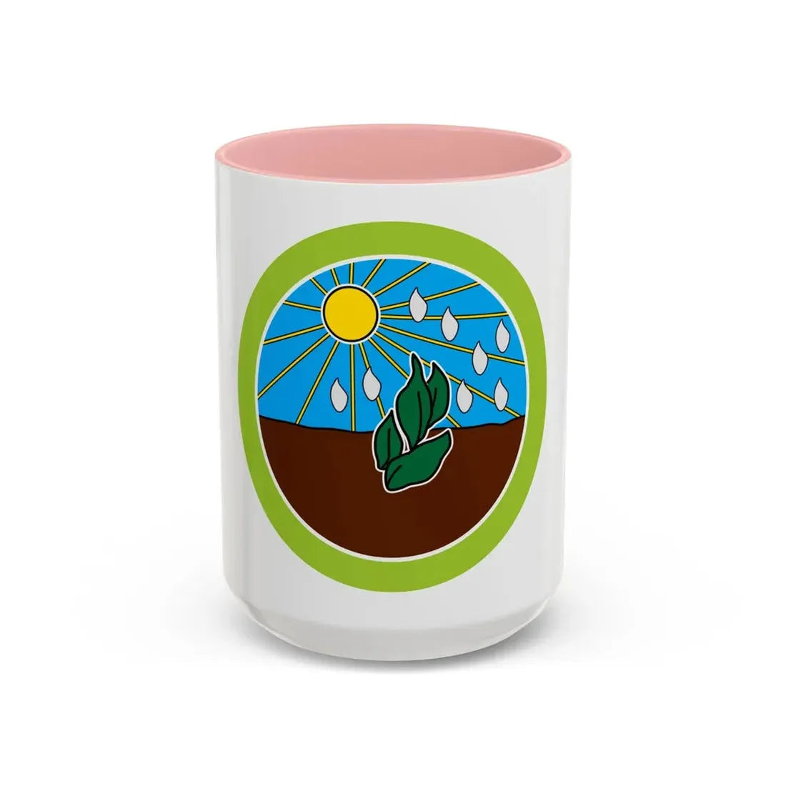 Plant Science (Boy Scout Merit Badge) Accent Coffee Mug 15oz Pink - Go Mug Yourself