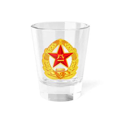 PLAs cap insignia 2007 Edition (China) (Coat of Arms) Shot Glass 1.5oz 1.5oz - Go Mug Yourself
