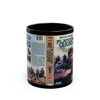 PLATOON LEADER (VHS COVER) - Black Coffee Mug-11oz-Go Mug Yourself