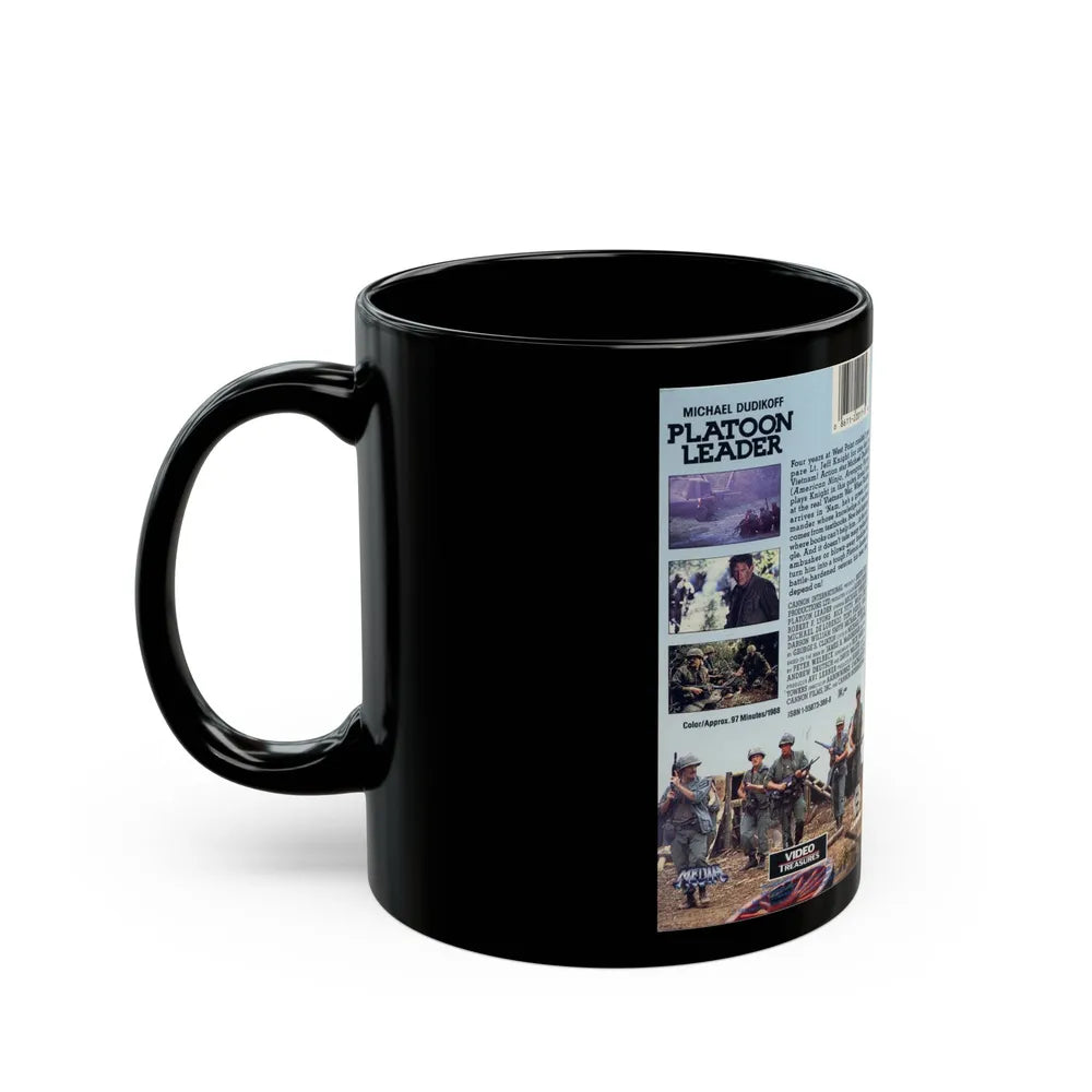 PLATOON LEADER (VHS COVER) - Black Coffee Mug-Go Mug Yourself