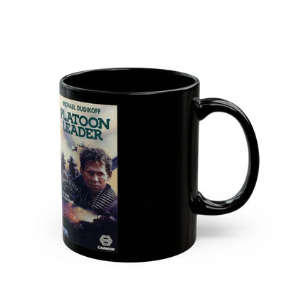 PLATOON LEADER (VHS COVER) - Black Coffee Mug-Go Mug Yourself