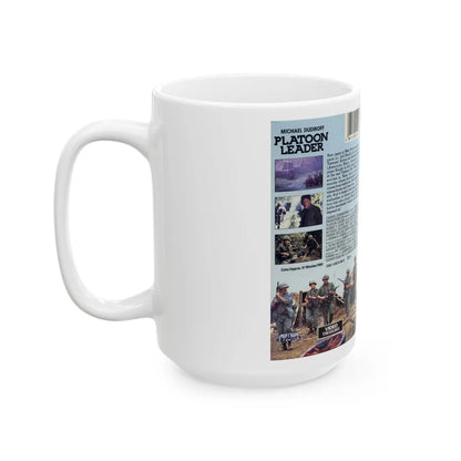 PLATOON LEADER (VHS COVER) - White Coffee Mug-Go Mug Yourself