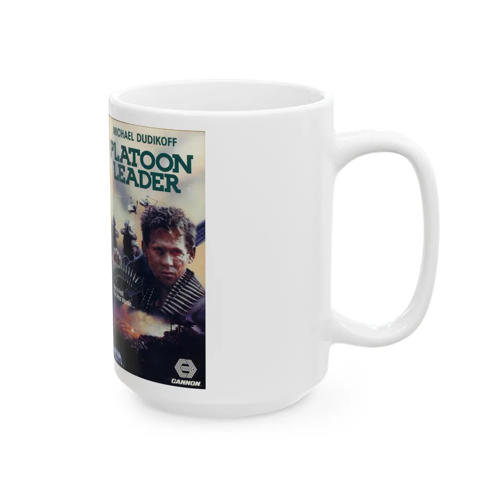 PLATOON LEADER (VHS COVER) - White Coffee Mug-Go Mug Yourself