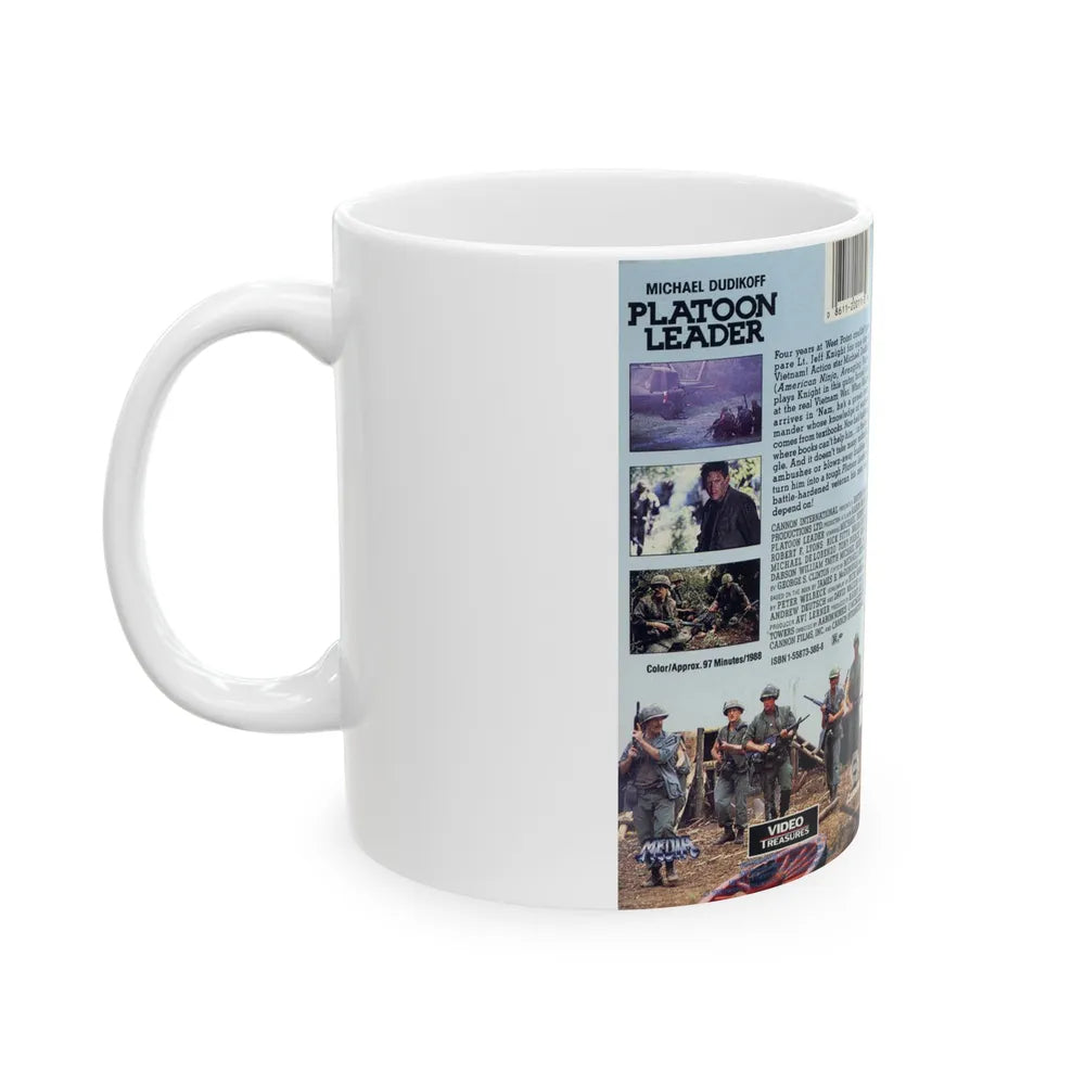 PLATOON LEADER (VHS COVER) - White Coffee Mug-Go Mug Yourself