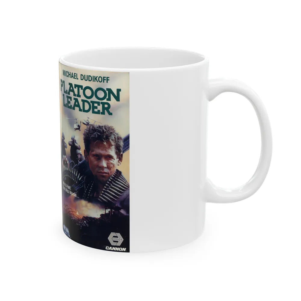 PLATOON LEADER (VHS COVER) - White Coffee Mug-Go Mug Yourself