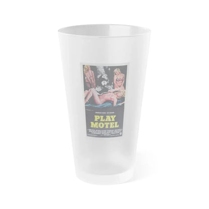 PLAY MOTEL 1979 Movie Poster - Frosted Pint Glass 16oz 16oz Frosted - Go Mug Yourself
