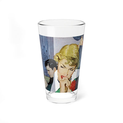 Play With Fire, Redbook, August 1950 (Magazine Illustration) Pint Glass 16oz-16oz-Go Mug Yourself