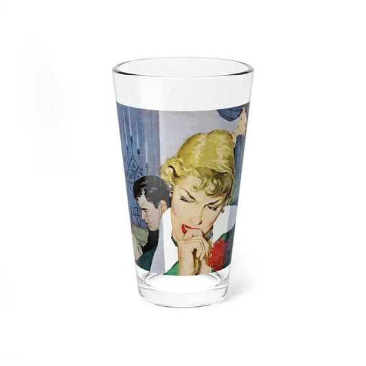 Play With Fire, Redbook, August 1950 (Magazine Illustration) Pint Glass 16oz 16oz - Go Mug Yourself