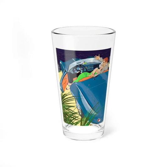 Playboy cartoon illustration, August 1957 (Magazine Illustration) Pint Glass 16oz 16oz - Go Mug Yourself