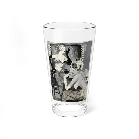 Playboy cartoon illustration, May 1954 (Magazine Illustration) Pint Glass 16oz 16oz - Go Mug Yourself