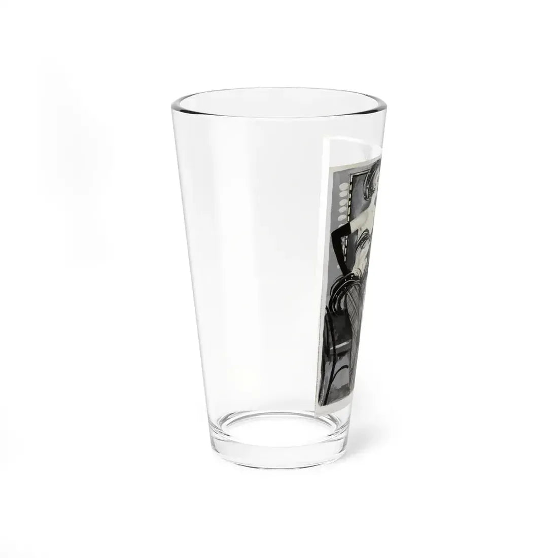 Playboy cartoon illustration, May 1954 (Magazine Illustration) Pint Glass 16oz - Go Mug Yourself