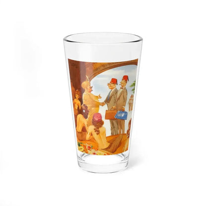 Playboy cartoon illustration, page 127, May 1962 (Magazine Illustration) Pint Glass 16oz 16oz - Go Mug Yourself