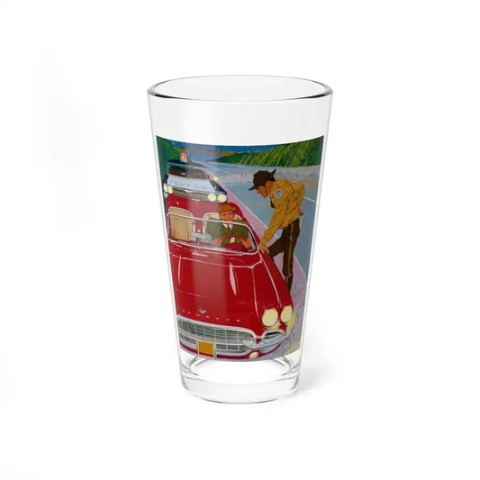 Playboy cartoon illustration, page 173, November 1961 (Magazine Illustration) Pint Glass 16oz 16oz - Go Mug Yourself