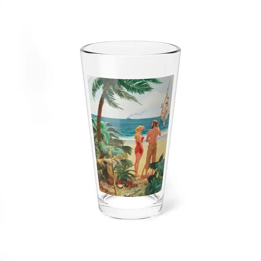 Playboy cartoon illustration, page 26, April 1959 (Magazine Illustration) Pint Glass 16oz 16oz - Go Mug Yourself