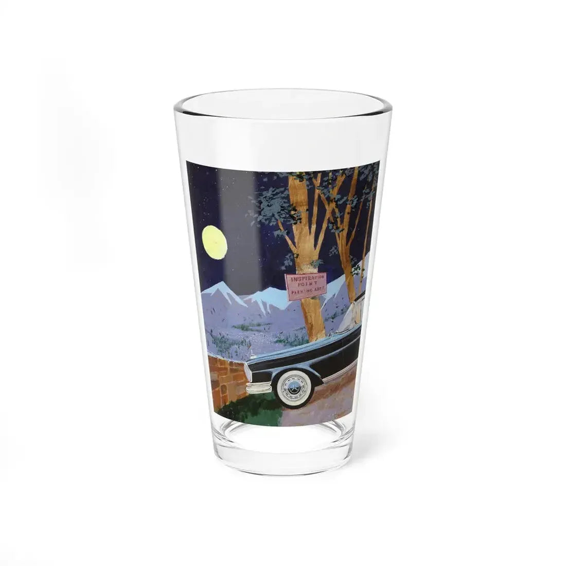 Playboy cartoon illustration, page 54, May 1962 (Magazine Illustration) Pint Glass 16oz 16oz - Go Mug Yourself