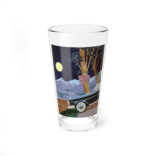 Playboy cartoon illustration, page 54, May 1962 (Magazine Illustration) Pint Glass 16oz 16oz - Go Mug Yourself