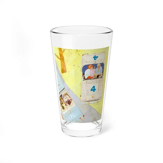 Playboy cartoon illustration, page 78, August 1962 (Magazine Illustration) Pint Glass 16oz 16oz - Go Mug Yourself