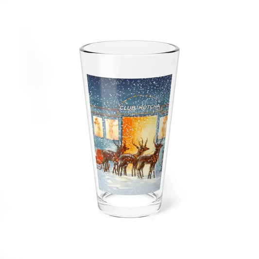 Playboy cartoon illustration, page 91, December 1962 (Magazine Illustration) Pint Glass 16oz 16oz - Go Mug Yourself