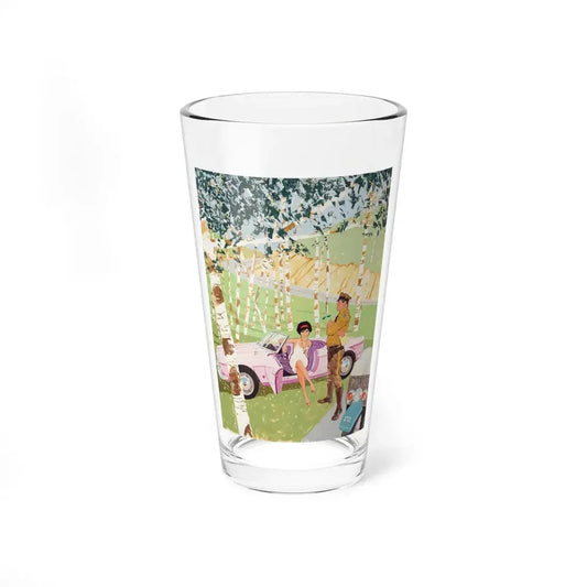 Playboy cartoon illustration, page 92, September 1961 (Magazine Illustration) Pint Glass 16oz 16oz - Go Mug Yourself