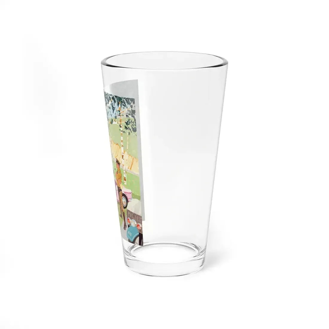 Playboy cartoon illustration, page 92, September 1961 (Magazine Illustration) Pint Glass 16oz - Go Mug Yourself