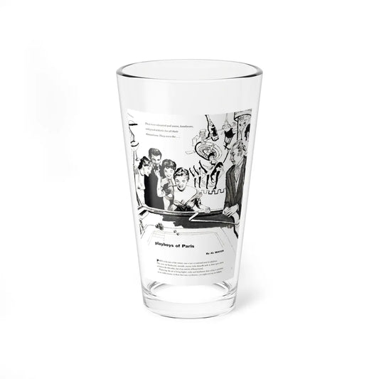 Playboys of Paris (1), Jem magazine, May 1957 (Magazine Illustration) Pint Glass 16oz-16oz-Go Mug Yourself