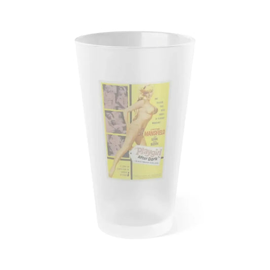PLAYGIRL AFTER DARK 1960 Movie Poster - Frosted Pint Glass 16oz 16oz Frosted - Go Mug Yourself