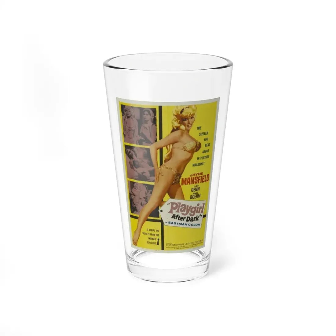 PLAYGIRL AFTER DARK 1960 Movie Poster - Pint Glass 16oz 16oz - Go Mug Yourself