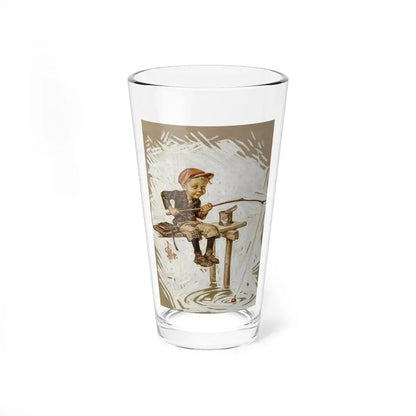 Playing Hooky, The Saturday Evening Post, June 13, 1914 (Magazine Illustration) Pint Glass 16oz 16oz - Go Mug Yourself