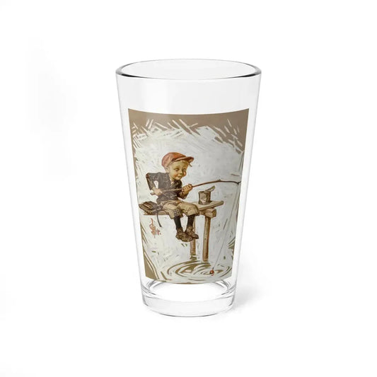 Playing Hooky, The Saturday Evening Post, June 13, 1914 (Magazine Illustration) Pint Glass 16oz 16oz - Go Mug Yourself