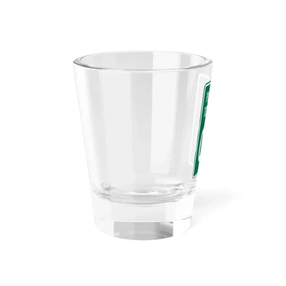 Pleasant Township Logan County Ohio route shield template (Ohio) (Road Sign) Shot Glass 1.5oz - Go Mug Yourself