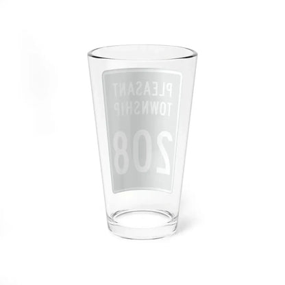 Pleasant Township Route 208 Logan County Ohio (Ohio) (Road Sign) Pint Glss 16oz - Go Mug Yourself