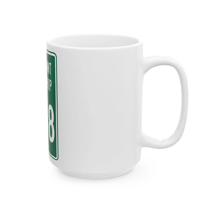 Pleasant Township Route 208 Logan County Ohio (Ohio) (Road Sign) White Coffee Mug - Go Mug Yourself
