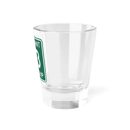 Pleasant Township Route 43 Logan County Ohio (Ohio) (Road Sign) Shot Glass 1.5oz - Go Mug Yourself