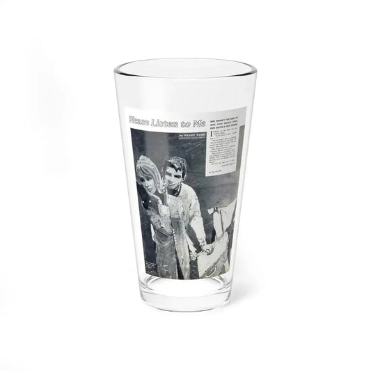 Please Listen to Me by Peggy Ford, 1964 (Magazine Illustration) Pint Glass 16oz 16oz - Go Mug Yourself
