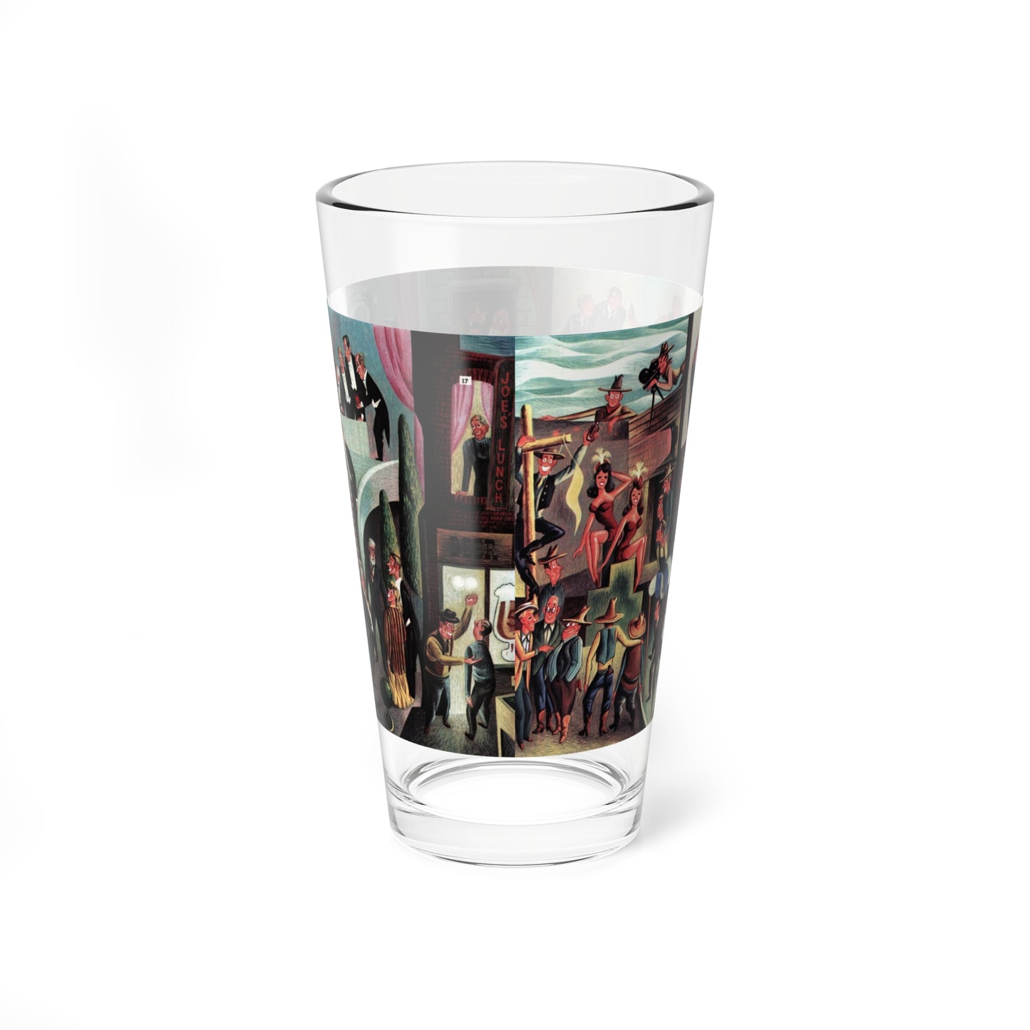 Pleasure Before Business, Collier's, December 20, 1947 (Magazine Illustration) Pint Glass 16oz-Go Mug Yourself