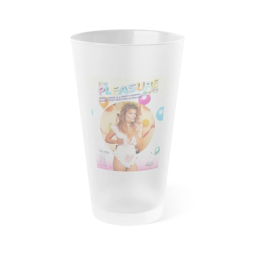 PLEASURE PARTY 1975 Movie Poster - Frosted Pint Glass 16oz-16oz-Frosted-Go Mug Yourself