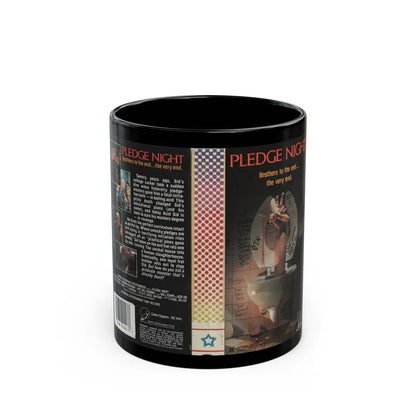 PLEDGE NIGHT (VHS COVER) - Black Coffee Mug-11oz-Go Mug Yourself