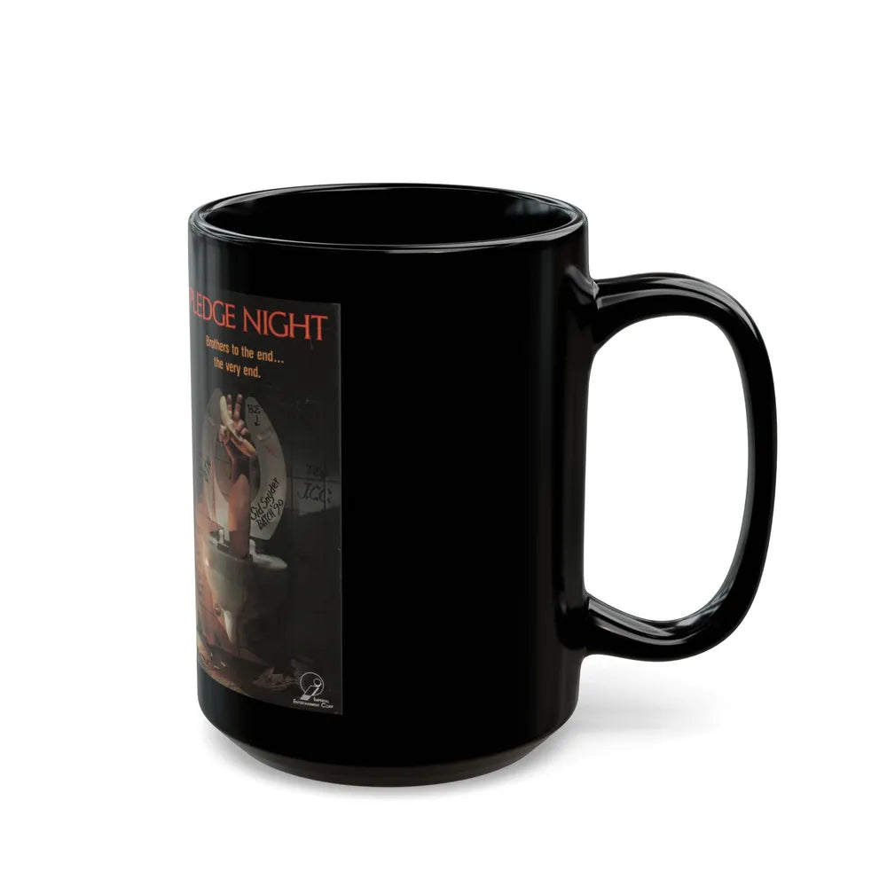 PLEDGE NIGHT (VHS COVER) - Black Coffee Mug-Go Mug Yourself