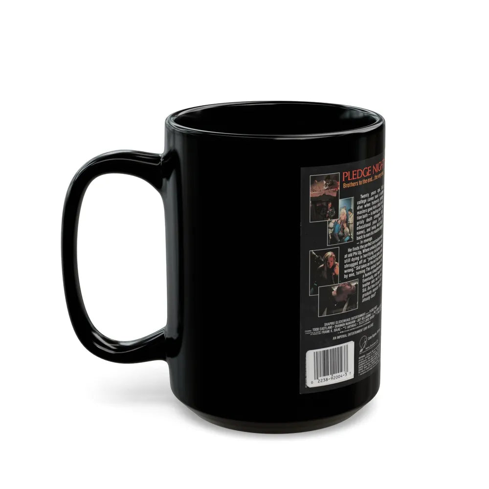 PLEDGE NIGHT (VHS COVER) - Black Coffee Mug-Go Mug Yourself