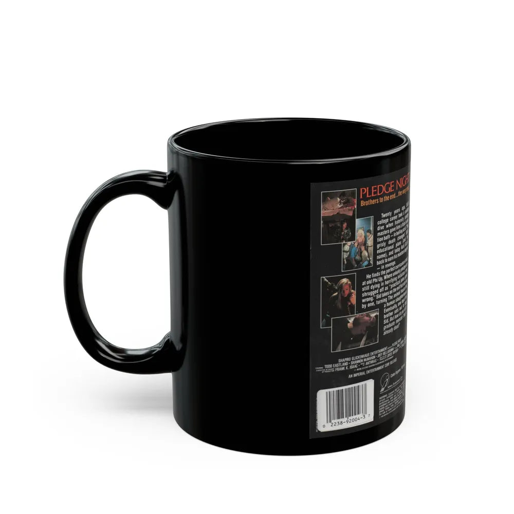 PLEDGE NIGHT (VHS COVER) - Black Coffee Mug-Go Mug Yourself