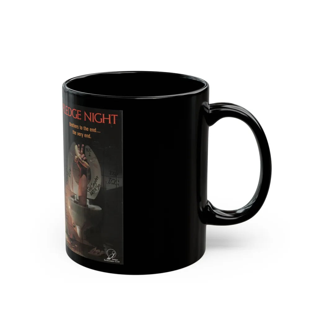 PLEDGE NIGHT (VHS COVER) - Black Coffee Mug-Go Mug Yourself