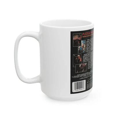 PLEDGE NIGHT (VHS COVER) - White Coffee Mug-Go Mug Yourself