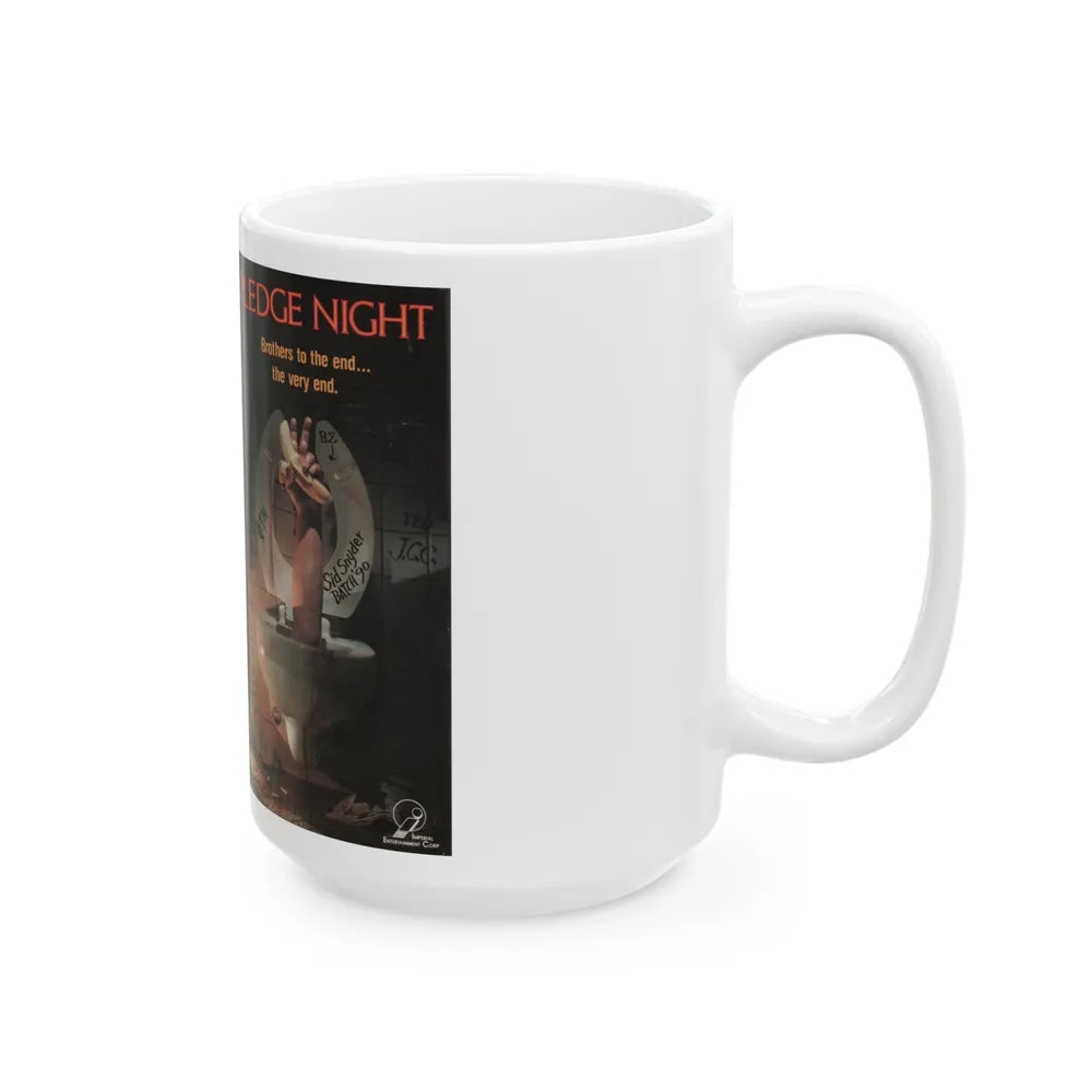 PLEDGE NIGHT (VHS COVER) - White Coffee Mug-Go Mug Yourself