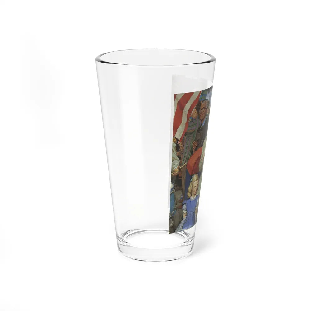 Pledge of Allegiance (Magazine Illustration) Pint Glass 16oz-Go Mug Yourself