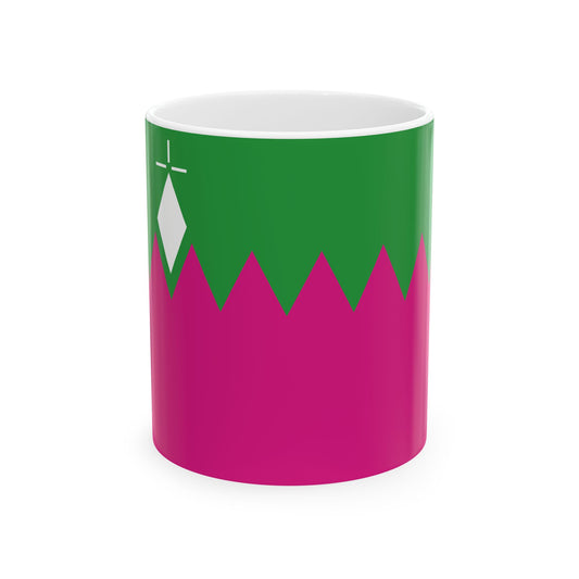 Plougastel District Flag (France) White Coffee Mug-11oz-Go Mug Yourself