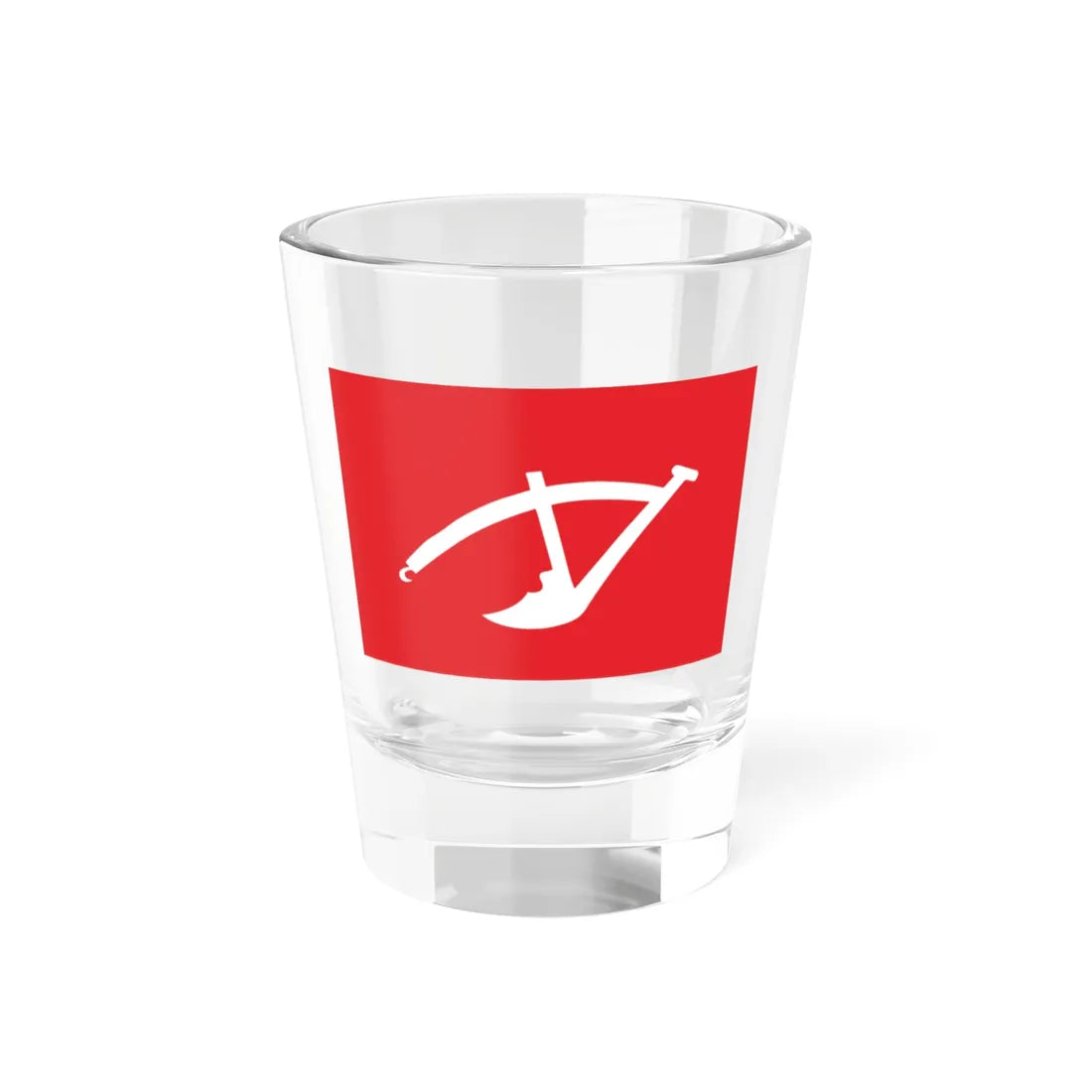 Plough Flag (China) Shot Glass 1.5oz 1.5oz - Go Mug Yourself
