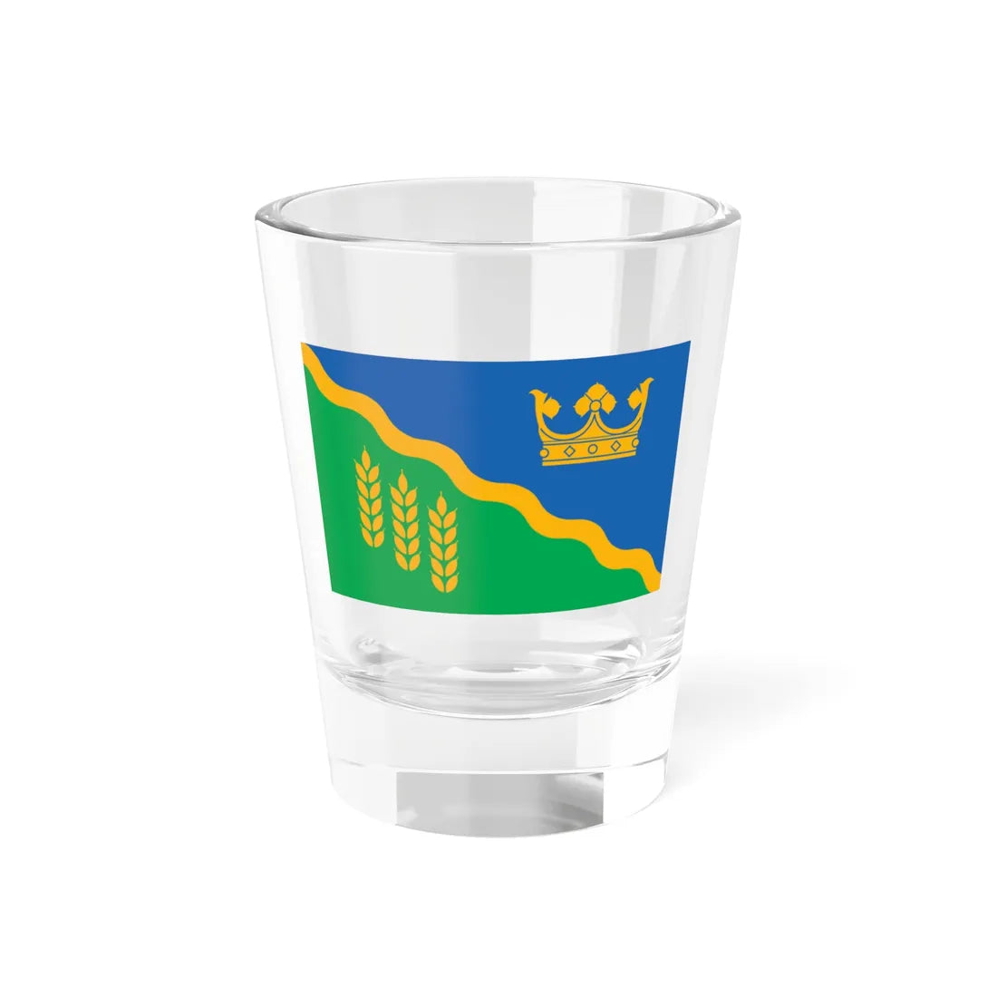 Põltsamaa valla lipp (Estonia) Shot Glass 1.5oz 1.5oz - Go Mug Yourself