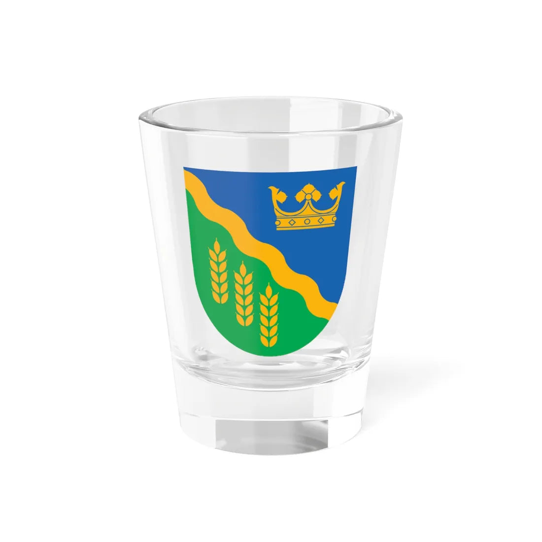 Põltsamaa valla vapp (Estonia) (Coat of Arms) Shot Glass 1.5oz 1.5oz - Go Mug Yourself
